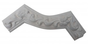 Floral mould corner piece